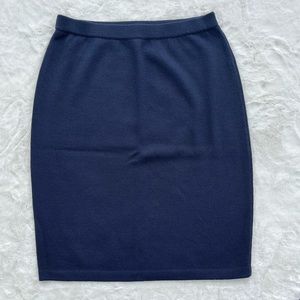 St. John Knit Navy Skirt